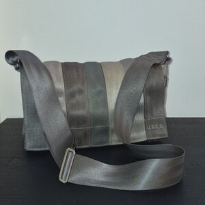 U.S.E.D. Upcycled Seatbelt Large Crossbody Bag Eco-Friendly Handmade Canada